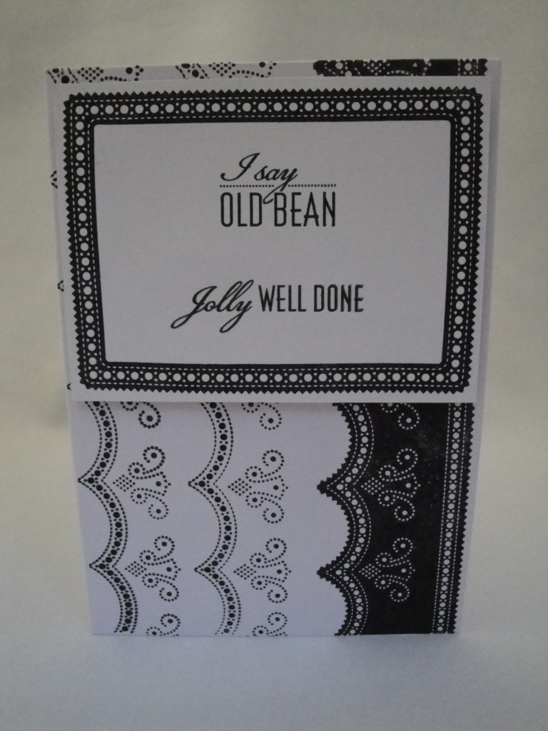 Jolly well done card